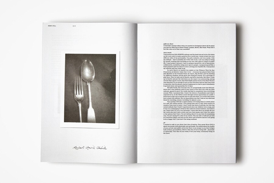 Patti Smith Never Still bookleft AnOther Magazine 2021