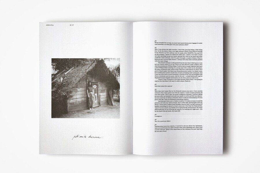 Patti Smith Never Still bookleft AnOther Magazine 2021