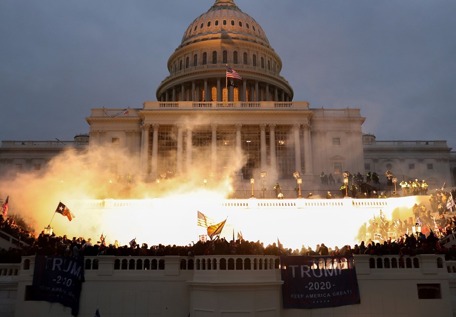 The Capitol, 6 January 2021. Washington D.C. Reute
