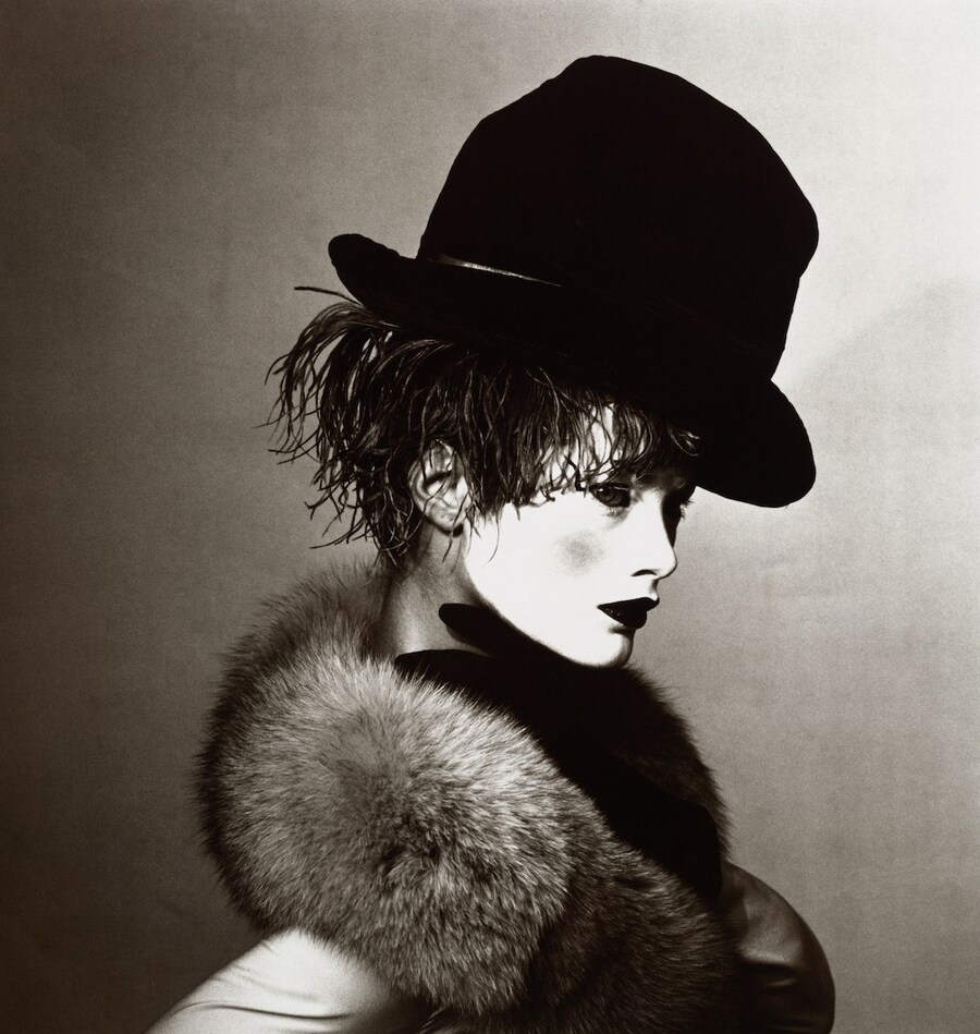Black Hat and White Face, New York, 1997, platinum-palladium