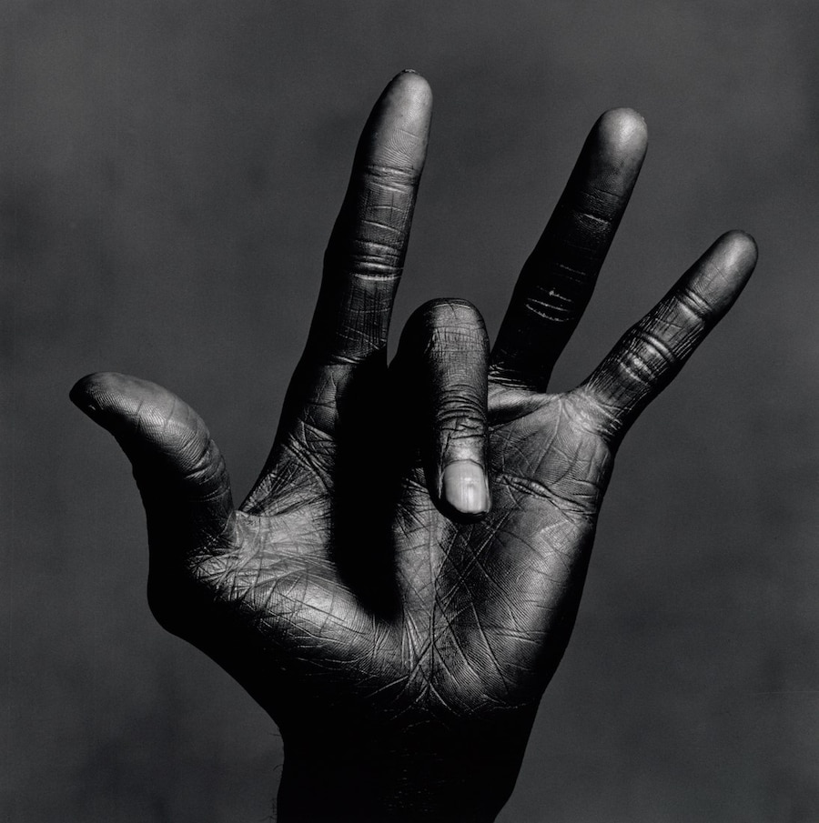 The Hand of Miles Davis, New York, 1986, gelatin silver 