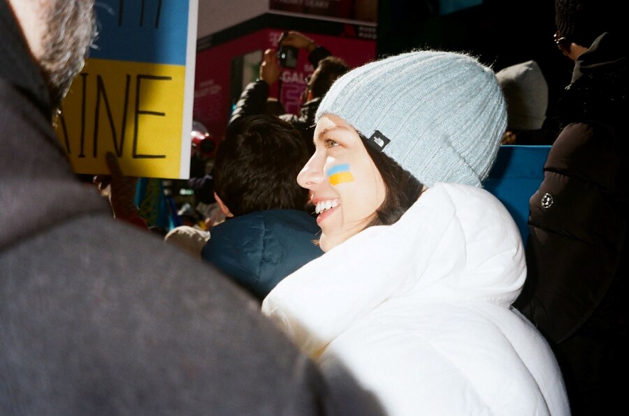 New Yorkers Protest Against The War in Ukraine