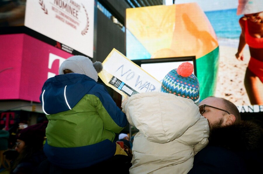 New Yorkers Protest Against The War in Ukraine