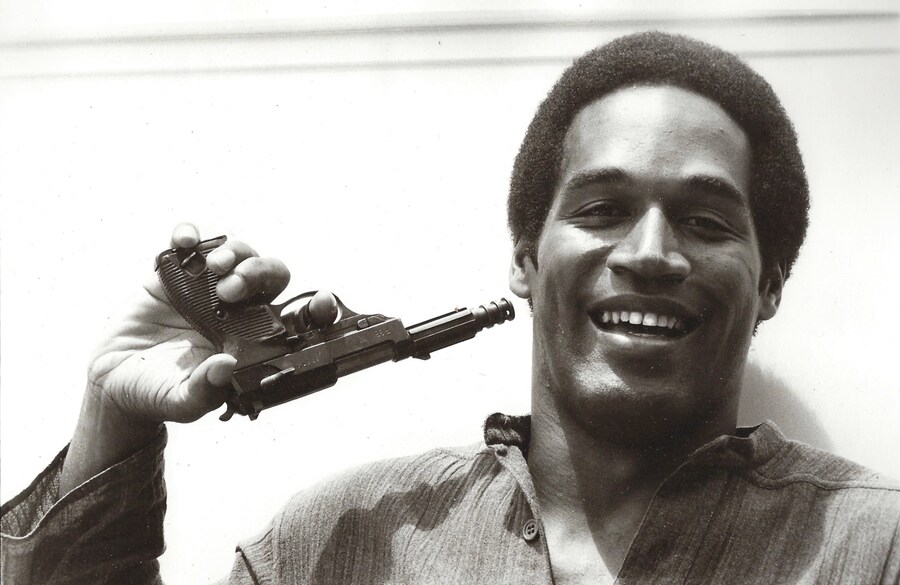 OJ Simpson On the Set of his movie 80s