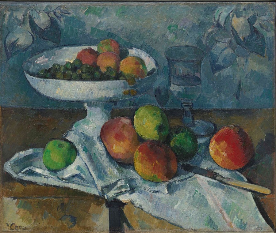Paul Cezanne - Still Life with Fruit Dish 1879-80.