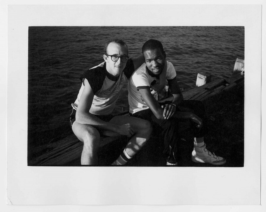Keith Haring and Juan Dubose, 1980&#39;s_&#169; Christopher
