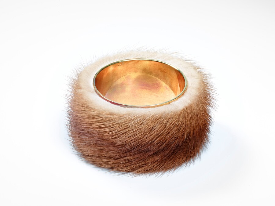 Meret Oppenheim x Gems and Ladders fur bracelet