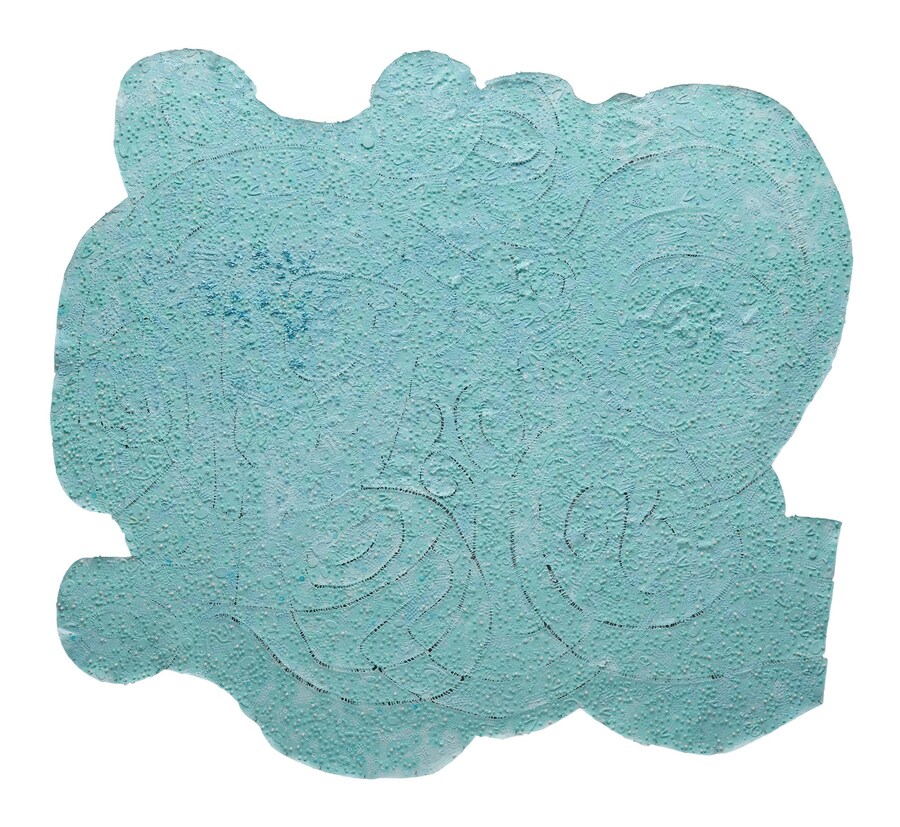 Howardena Pindell, Plankton Lace #1, 2020 Mixed me