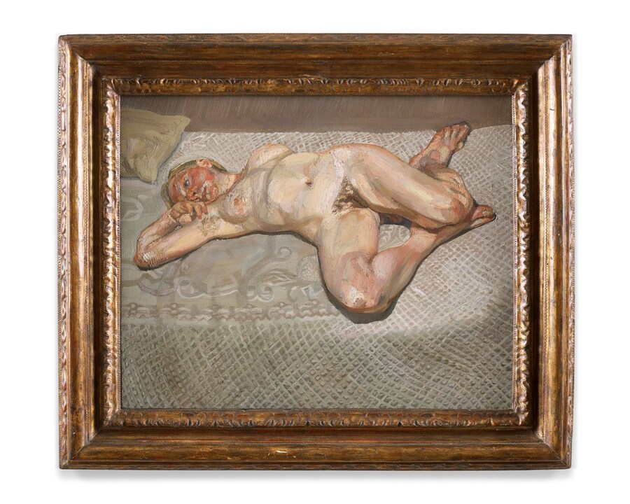 Freud, Lucian_Blonde Girl on a Bed_1987_III