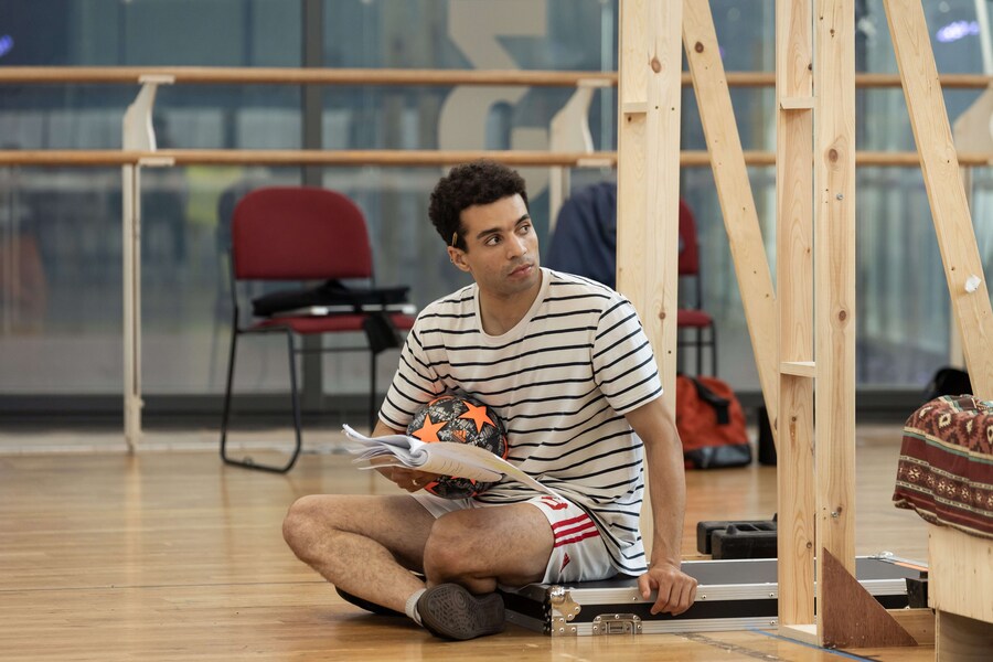 Raphael Akuwudike (Ste) in rehearsals for Beautifu