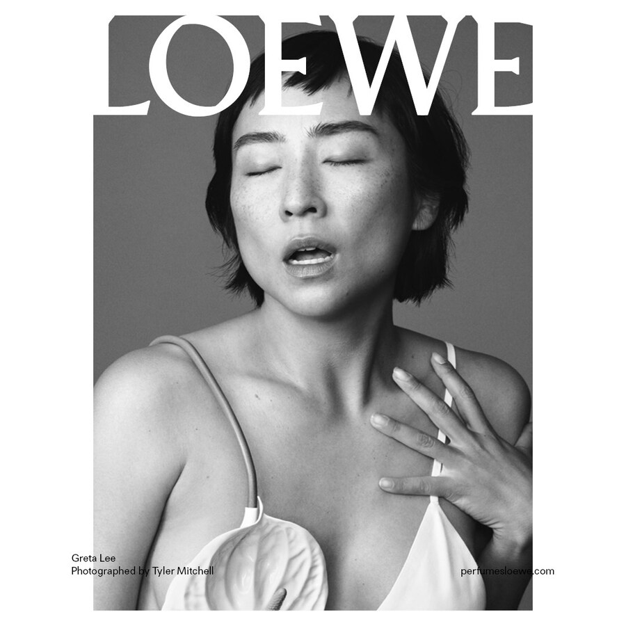 Greta Lee for Loewe tyler mitchell