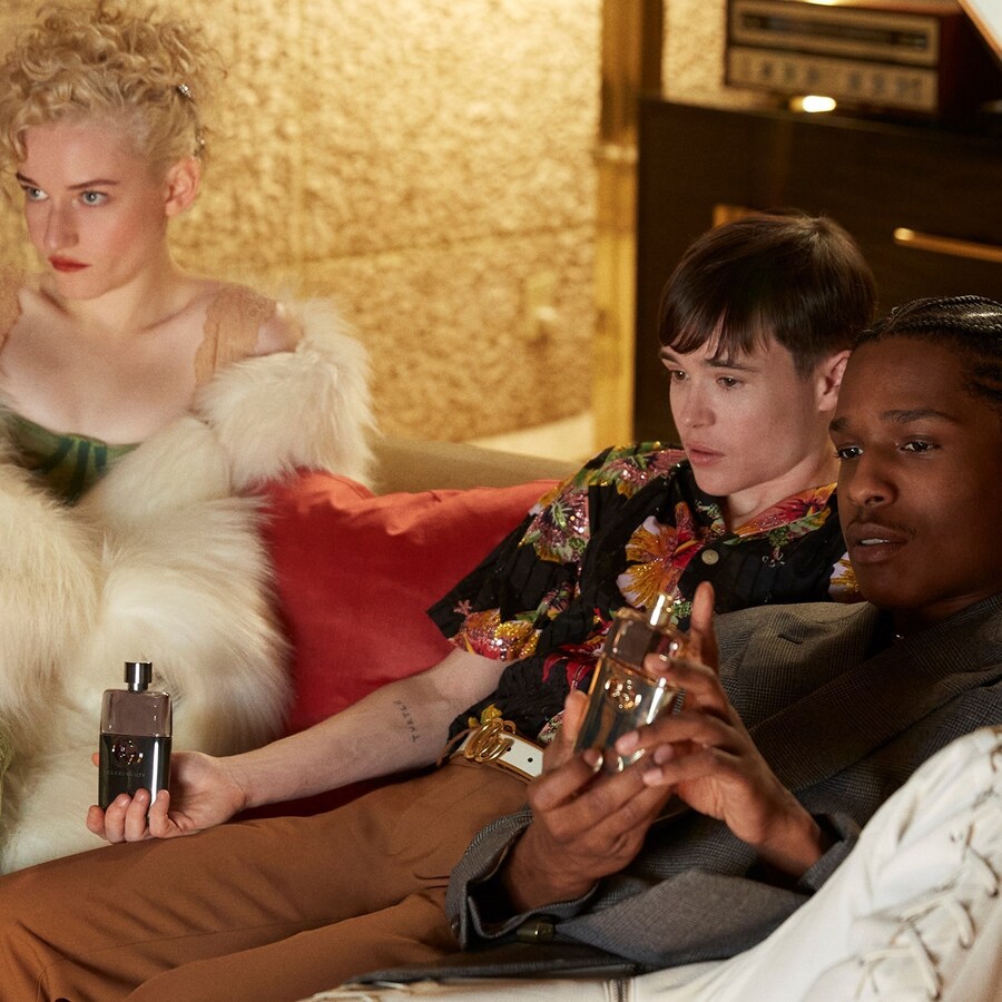 elliot page gucci guilty perfume beauty