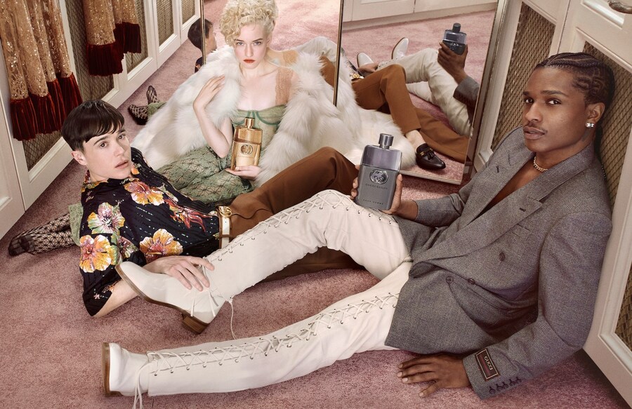 elliot page gucci guilty perfume beauty