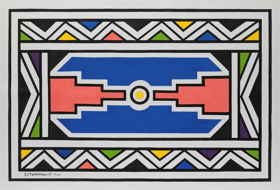 Esther Mahlangu_E281 112,5x170,5 2010