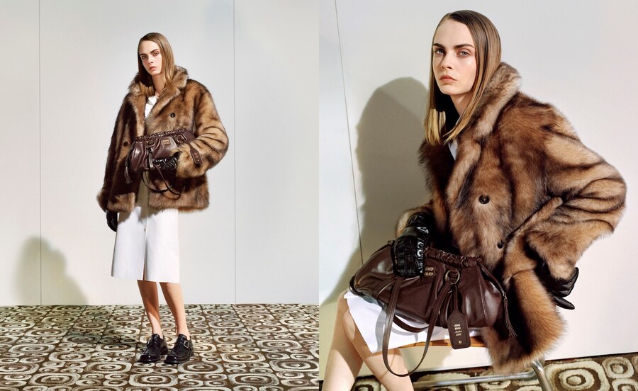 Miu Miu FW24 Campaign_Cara Delevingne_NO LOGO