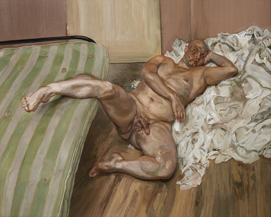 7. Lucian Freud, Nude with Leg Up (Leigh Bowery) 1