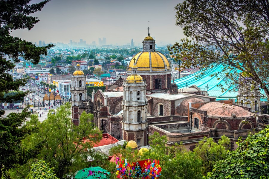 The Basilica of Our Lady of Guadalupe in Mexico City