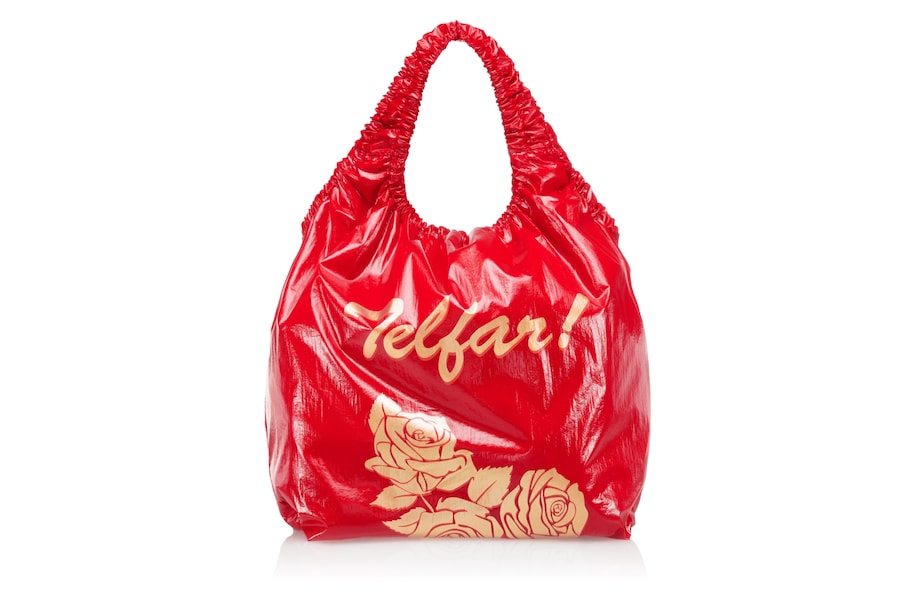 TELFAR-MEDIUM-FLOWER-PLASTIC-BAG-RED-FRONT