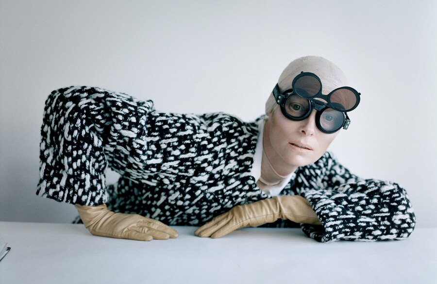 Tilda Swinton, Fashion: Yves Saint Laurent, Reykjavik, 2011