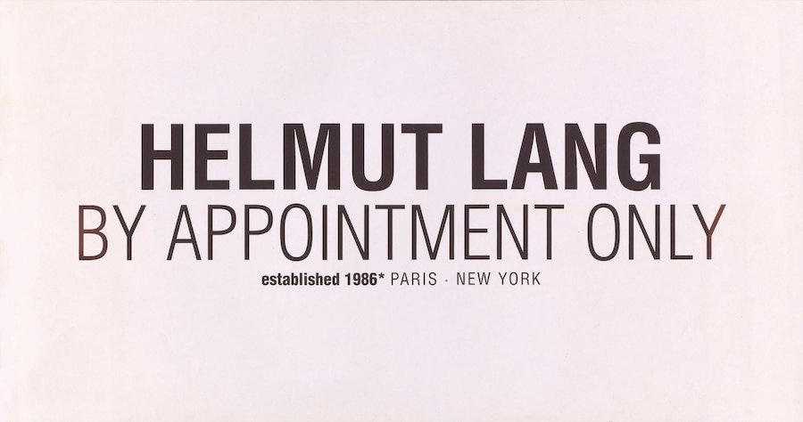 Helmut Lang S&#233;ance De Travail 1986–2005
