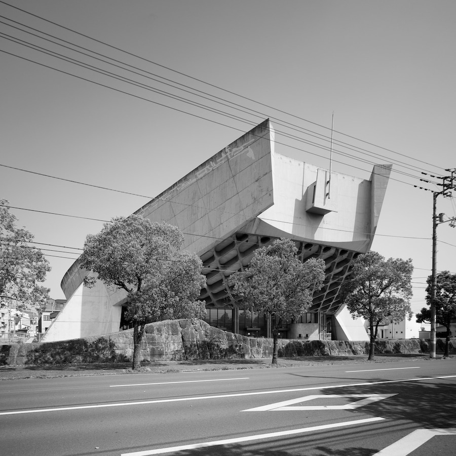 Kagawa Prefectural Gymnasium, Kenzo Tange, 1964