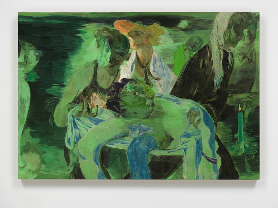 6. Salman Toor, Fag Puddle with Carriers (2026), O