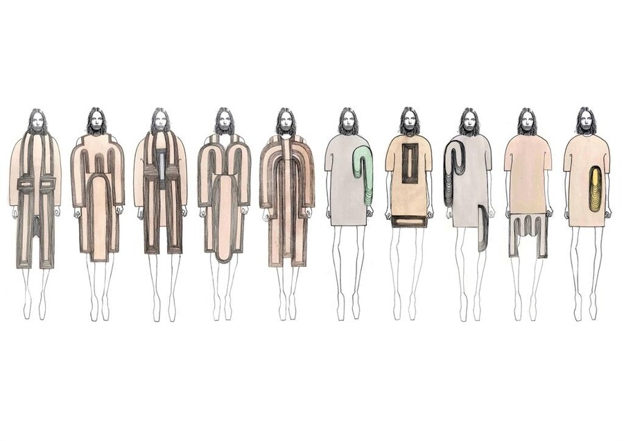 Collection illustrations by Lilly Heine