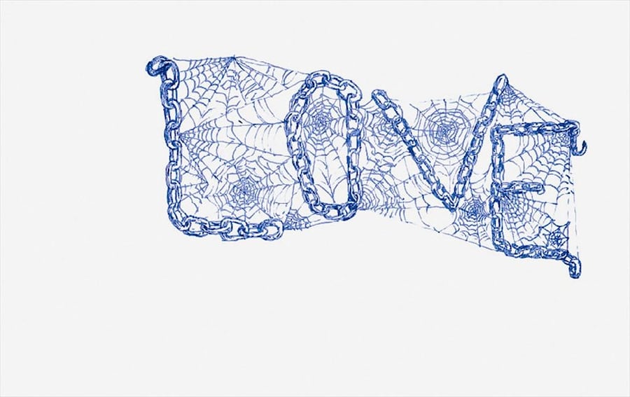 Chained by Jim Hodges, 1994