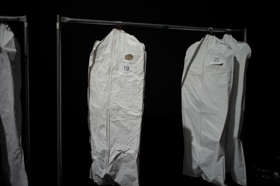 Backstage at Richard Chai