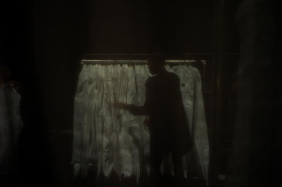 Backstage at Richard Chai