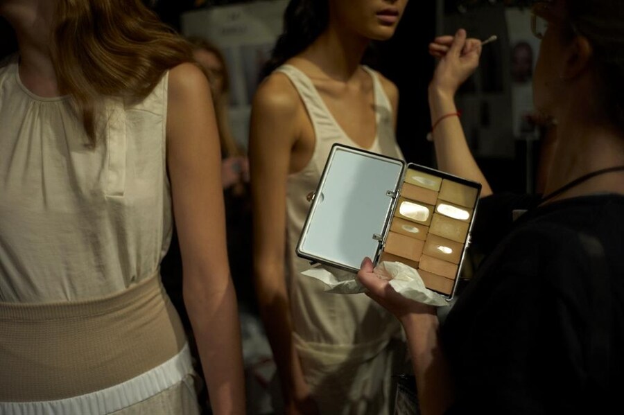 Backstage at Richard Chai
