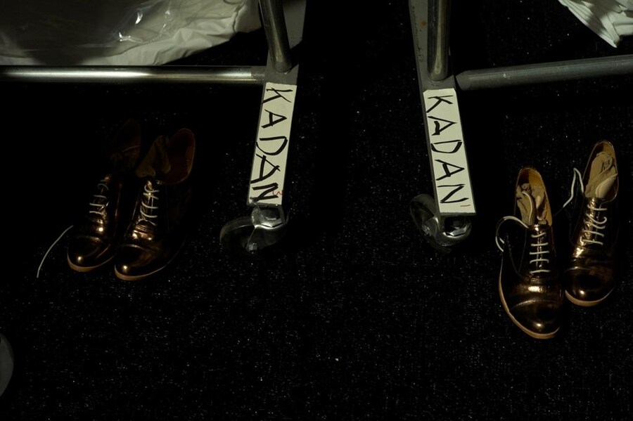 Backstage at Richard Chai