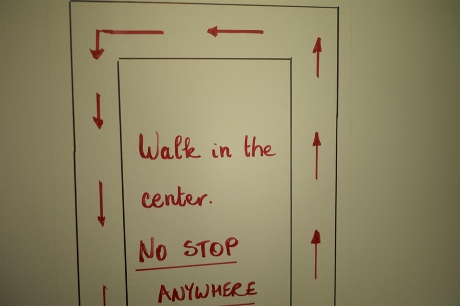 Catwalk directions at Diane Von Furstenberg
