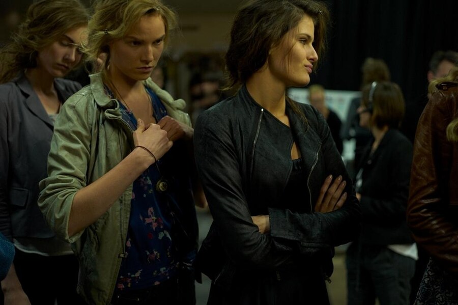 Models backstage at Proenza Schouler