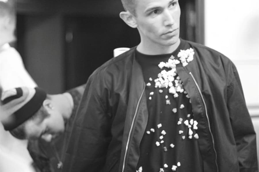 Models backstage at Topman