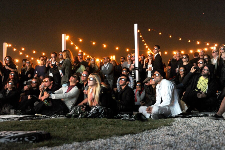 Spectators at Evolution Screening