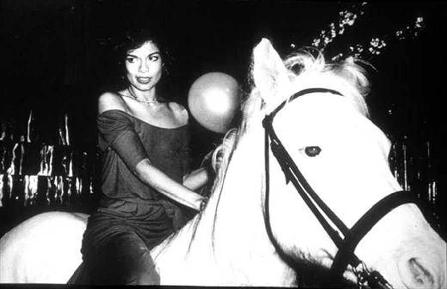 Bianca Jagger celebrating her birthday at Studio 54 in 1977