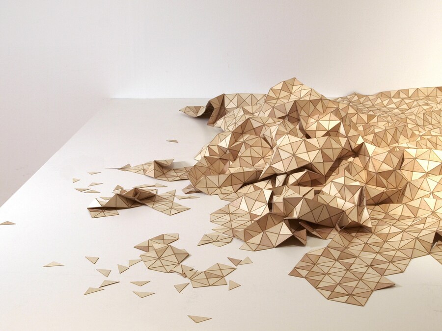 Disrupted Wooden Textile