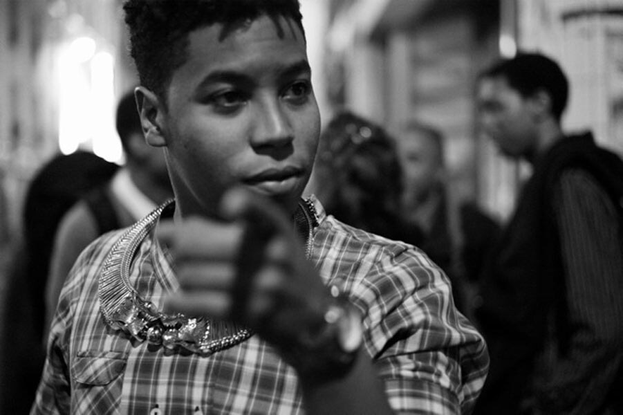 Christian Scott outside the New Morning after-show, Paris