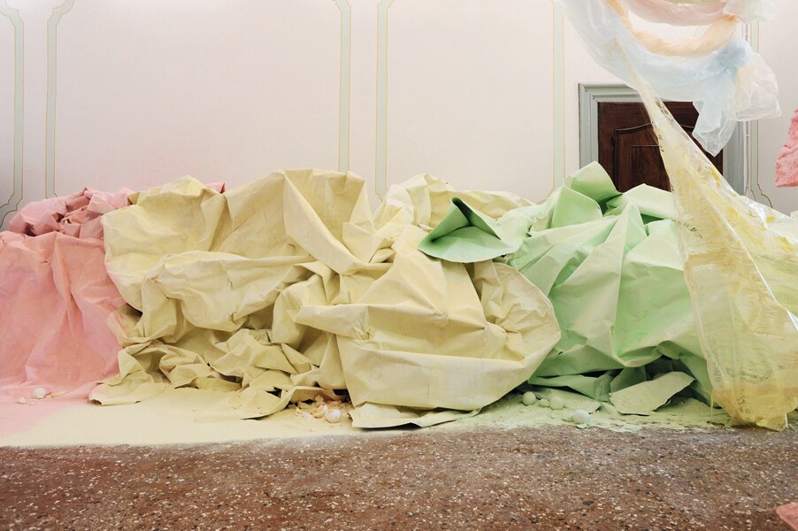 Karla Black, At Fault (detail), 2011