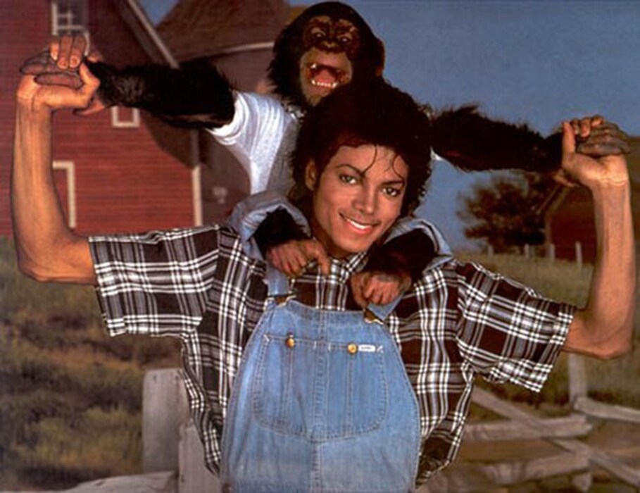 Michael Jackson and Bubbles