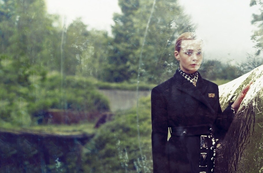 Carey Mulligan wearing Prada and Miu Miu in AnOther Magazine