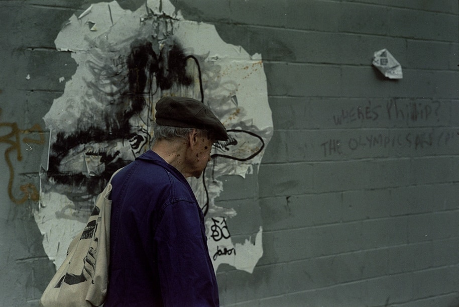 Jonas Mekas in Brooklyn