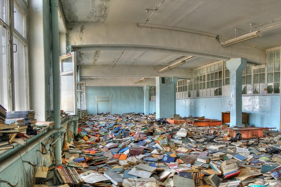 An Abandoned Library | AnOther