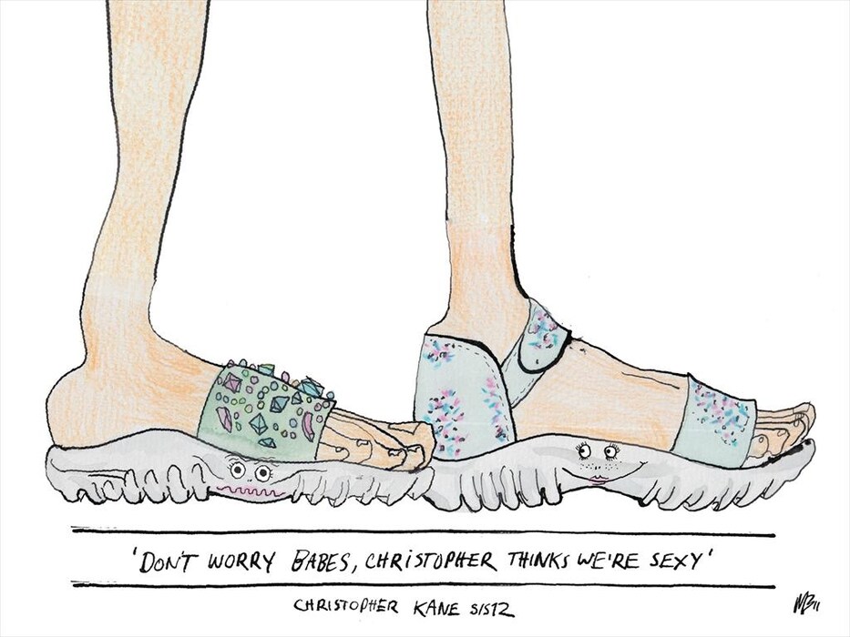 Christopher Kane&#39;s S/S12 pool sandals