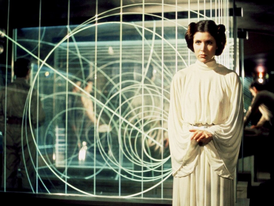 Carrie Fisher in Star Wars (1977)