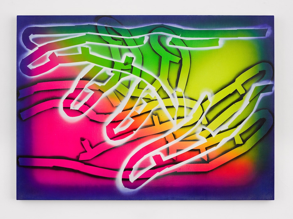 Eddie Peake Clandestine Hand Touch 2017 (medium re