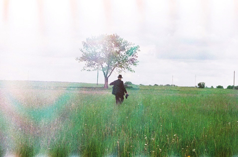 Jonas Mekas Semeniškėse, čia stovėjo namai Nuo