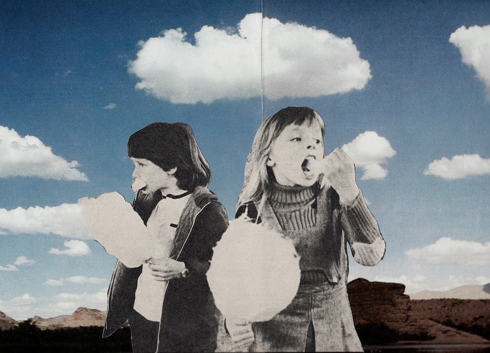 Joe Webb, The Cloud Eaters, Original Collage