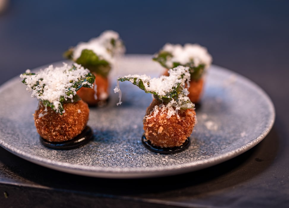 Caramelised Cauliflower Croqueta, credit Lisa Tse